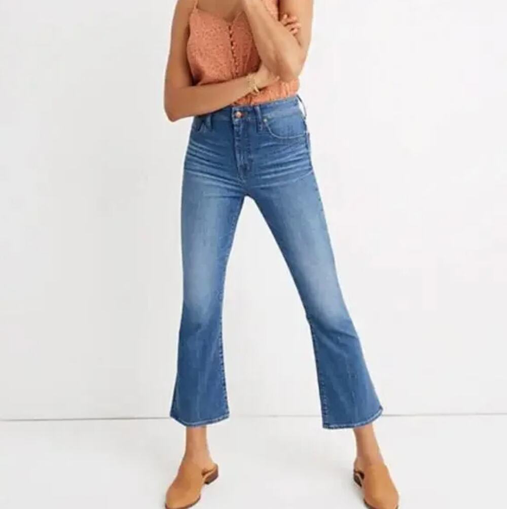 MADEWELL Cali Demi-Boot Jeans in Tierney Wash: Eco Edition Sz 28 {VV37}